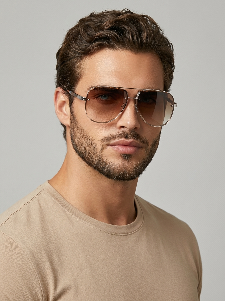 Classic Pilot Sunglasses with UV400 Protection
