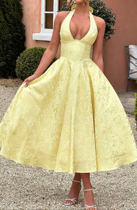 Floral Midi Dress For Special Occasions