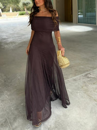 Off-Shoulder Maxi Dress For Women