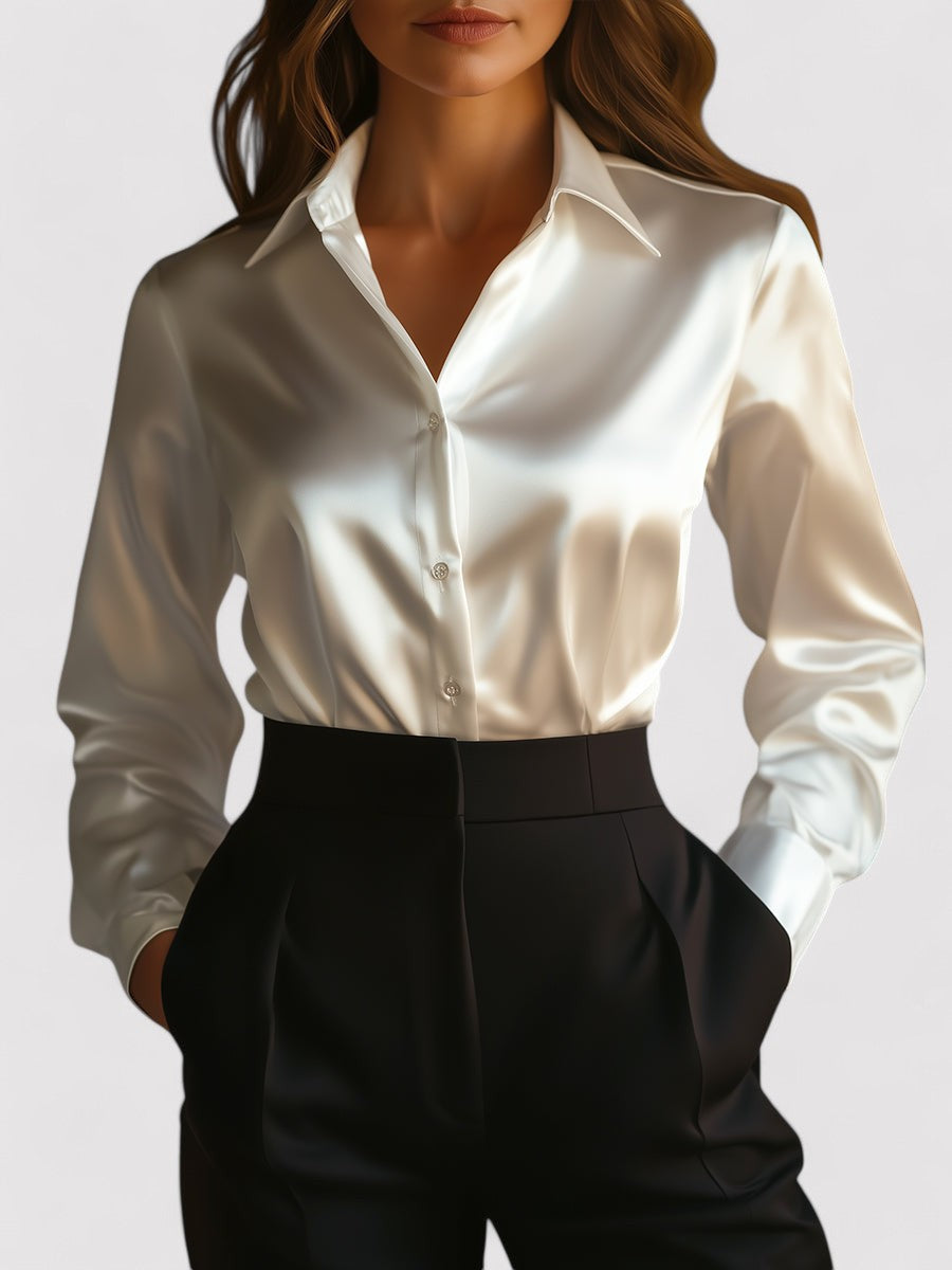 Chic Women's Blouse with Long Sleeves 4