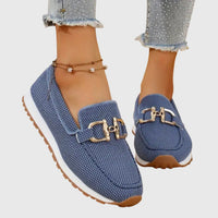 Women's Loafers With Buckle Detail, Black