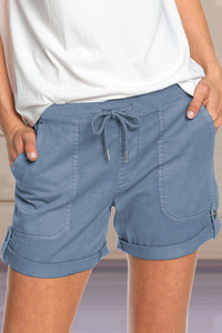 Muted Shorts Drawstring Casual Fit