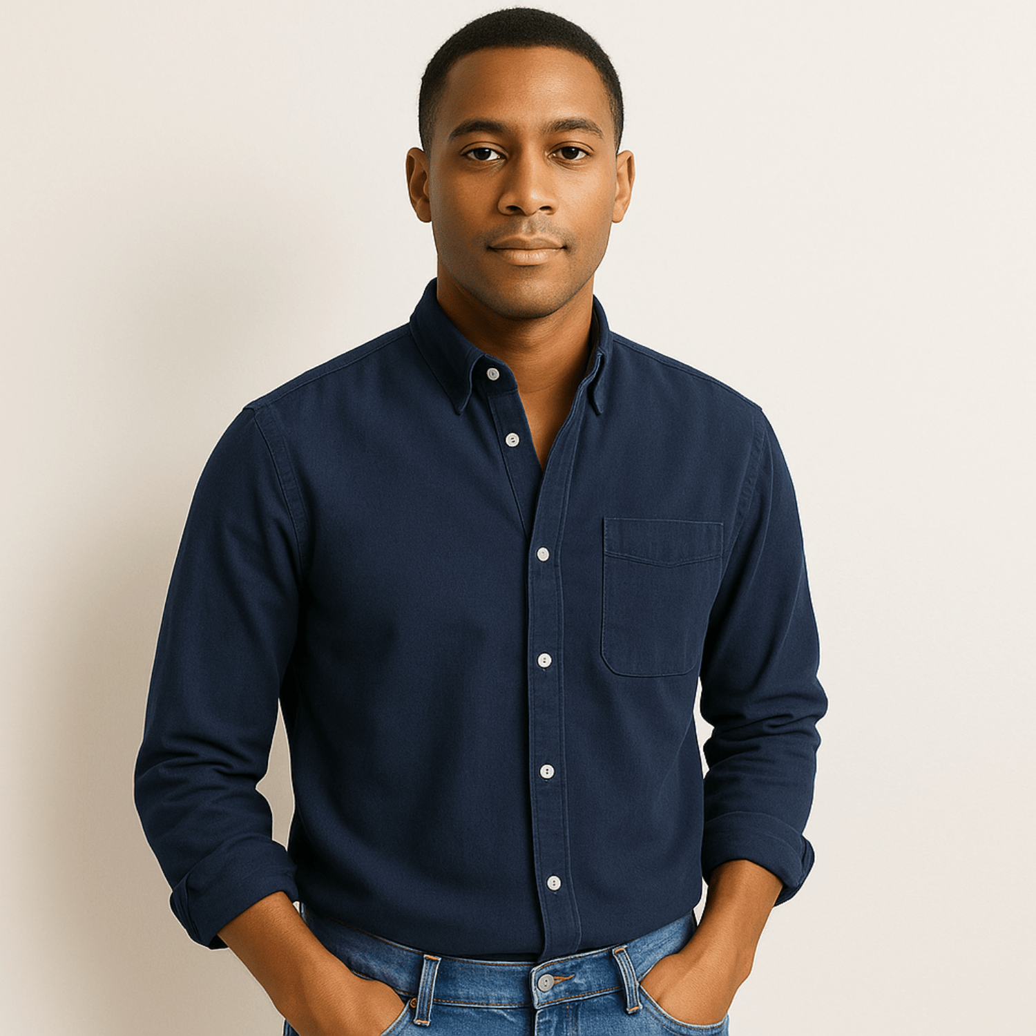 Effortless Long Sleeve Shirt Classic Fit White 1