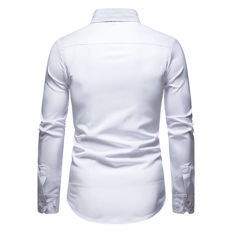 Effortless Men's Long Sleeve Shirt, Paisley Print 4