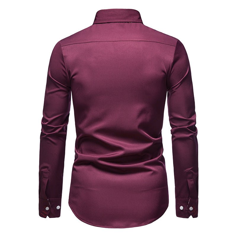 Effortless Men's Long Sleeve Shirt, Paisley Print 6