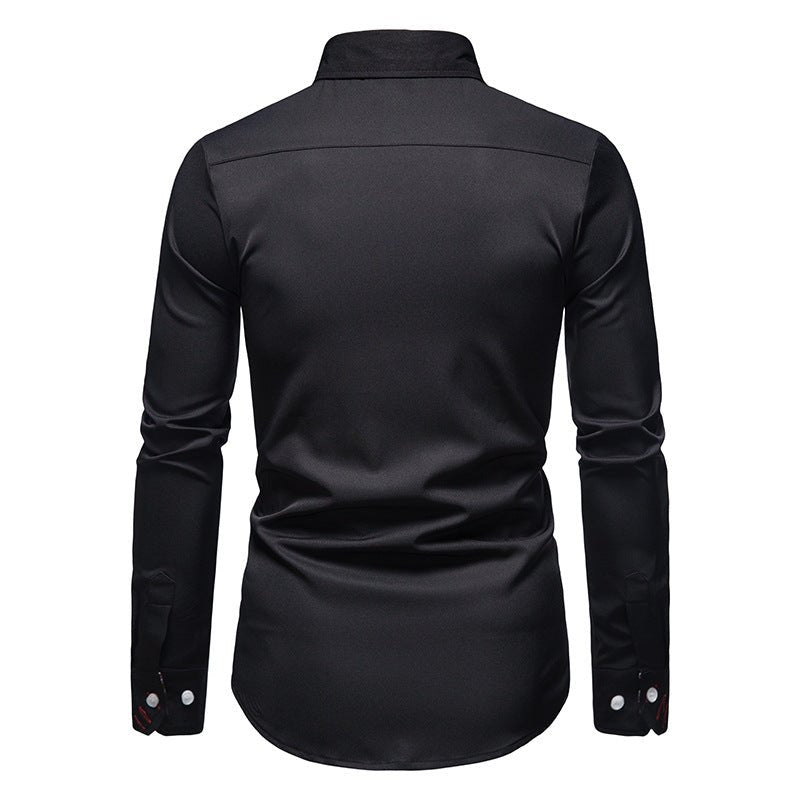 Effortless Men's Long Sleeve Shirt, Paisley Print 7
