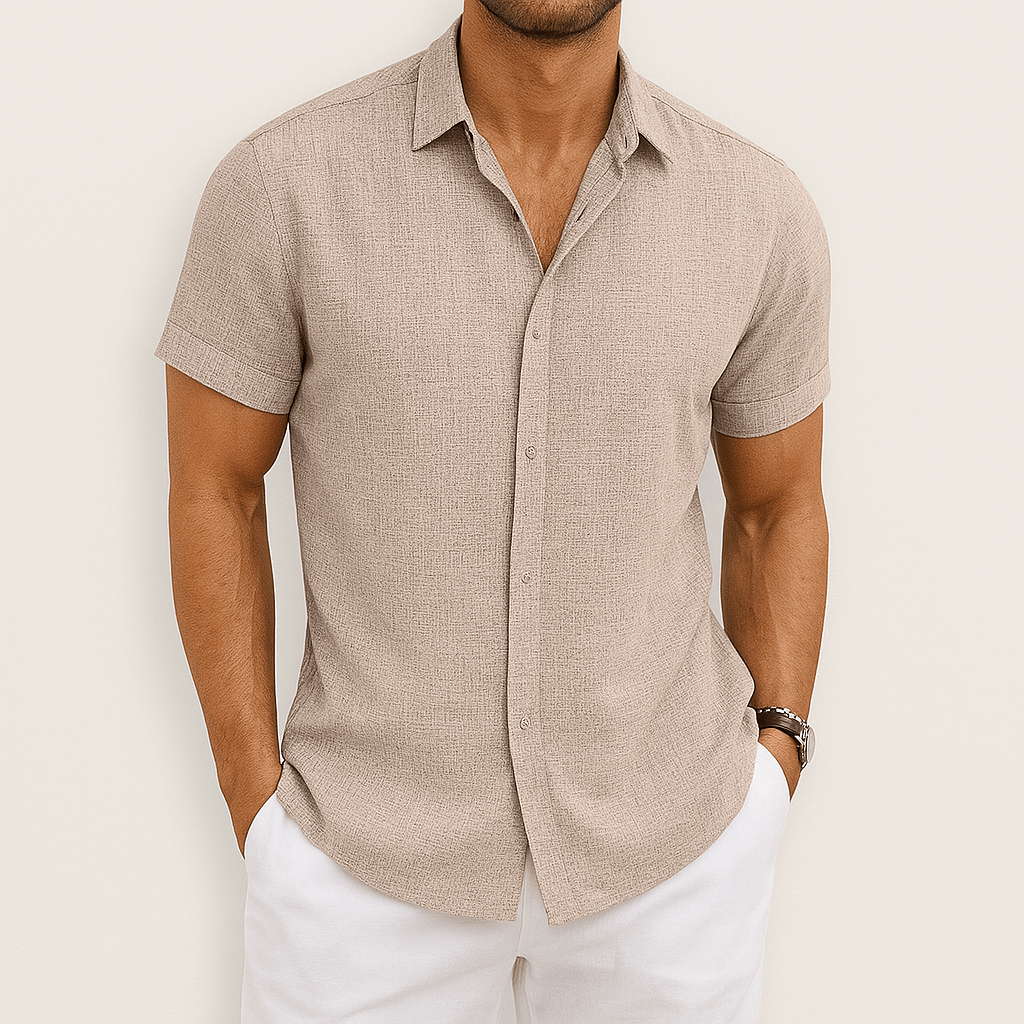 Effortless Men's Shirt With Short Sleeves 3