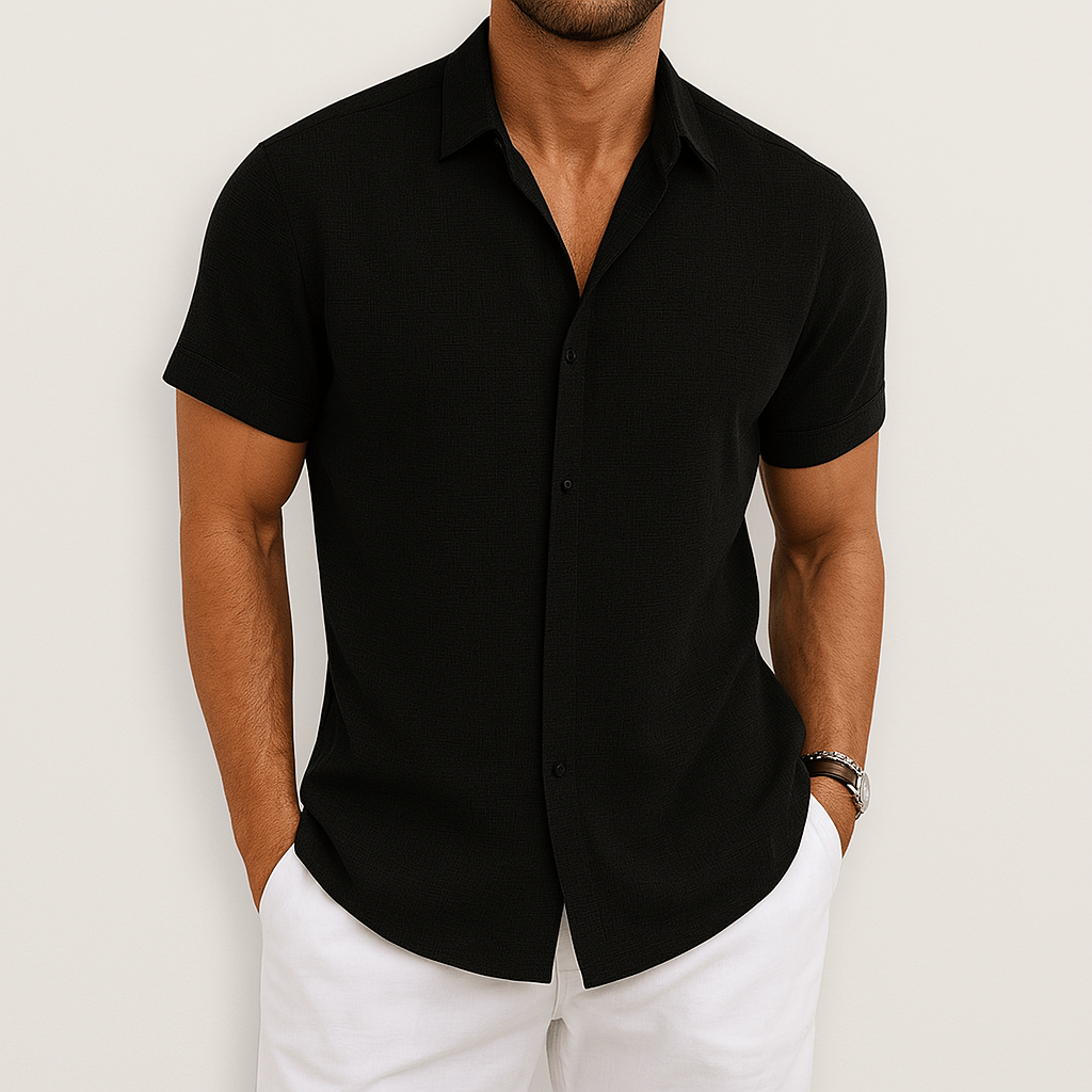 Effortless Men's Shirt With Short Sleeves 5