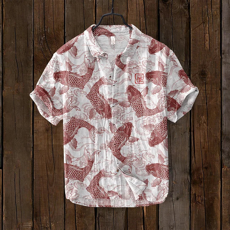 Effortless Mens Shirt With Unique Fish Design 4