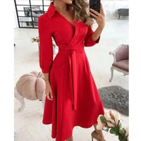 Women's Dress With Flattering Wrap Design