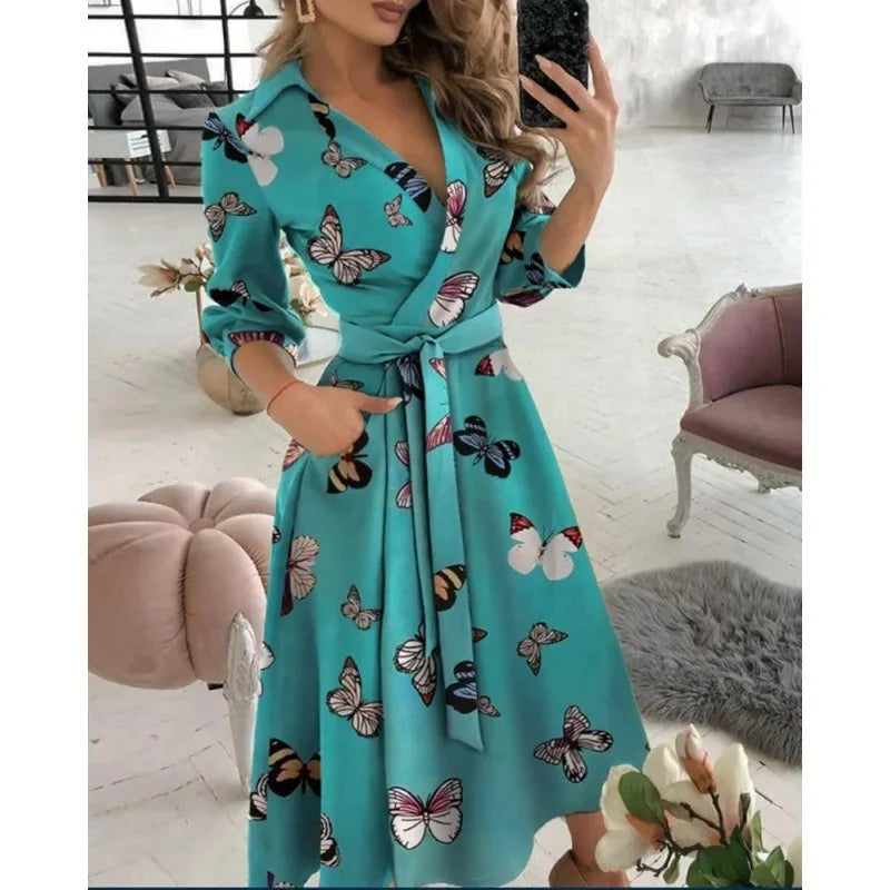 Effortless Women's Dress With Flattering Wrap Design 6