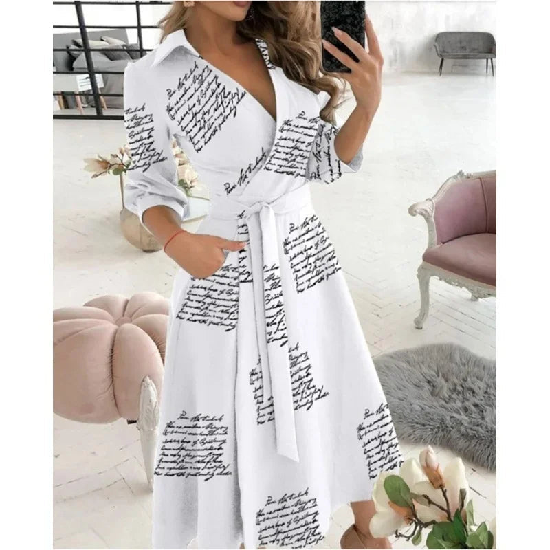 Effortless Women's Dress With Flattering Wrap Design 7