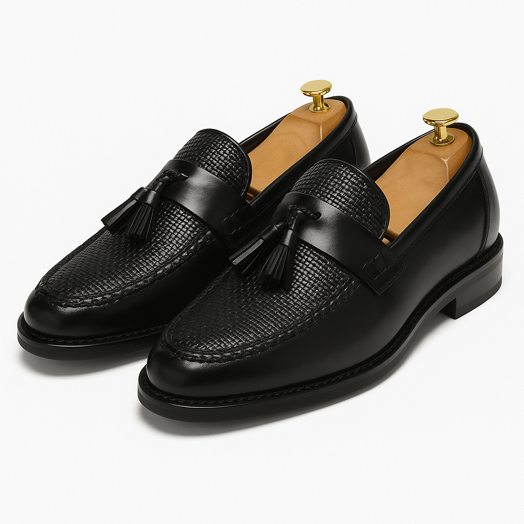 Elegant Men's Brown Loafers With Tassel Detail 0