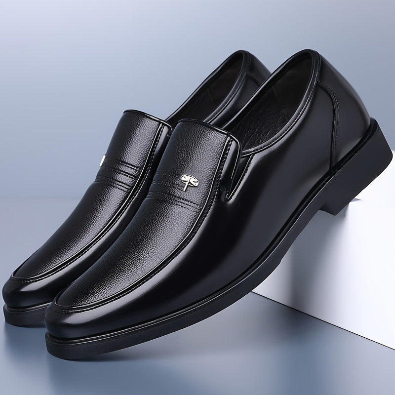 Elegant Men's Loafers Brown Slip-On Comfort 1