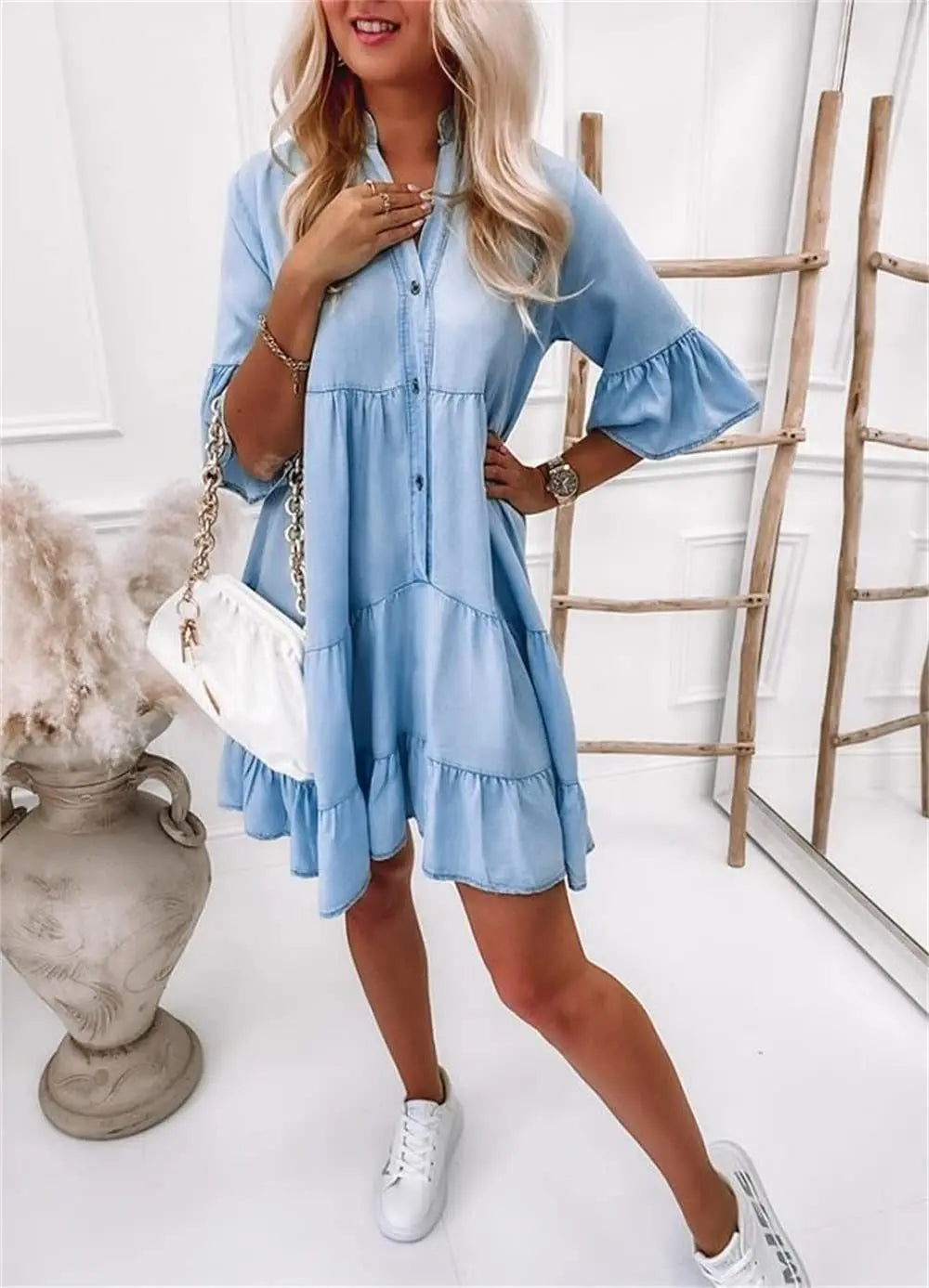 Ella | Denim Shirt Dress Classic Relaxed Fit 3