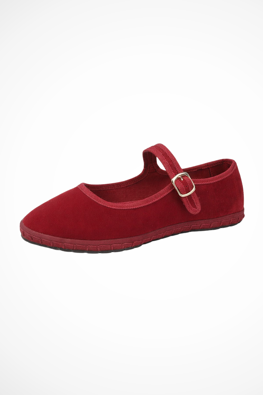 Women's Mary Jane ballet flats with buckle strap