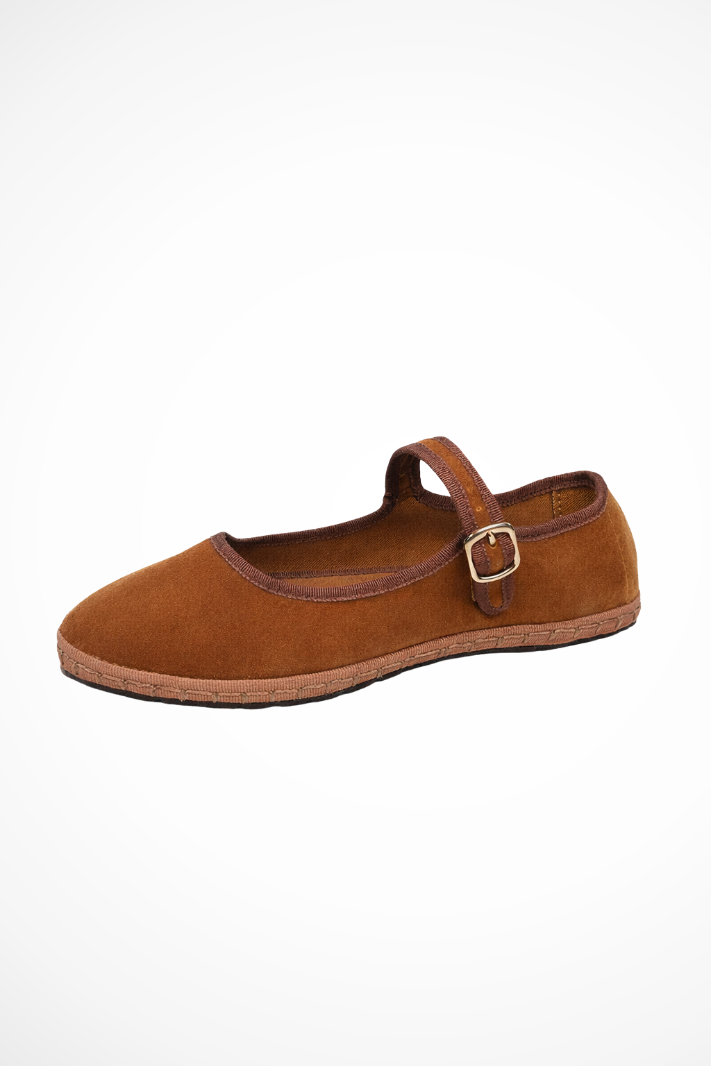 Women's Mary Jane ballet flats with buckle strap