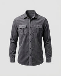 Men's Shirt Slim Fit Corduroy Casual Wear