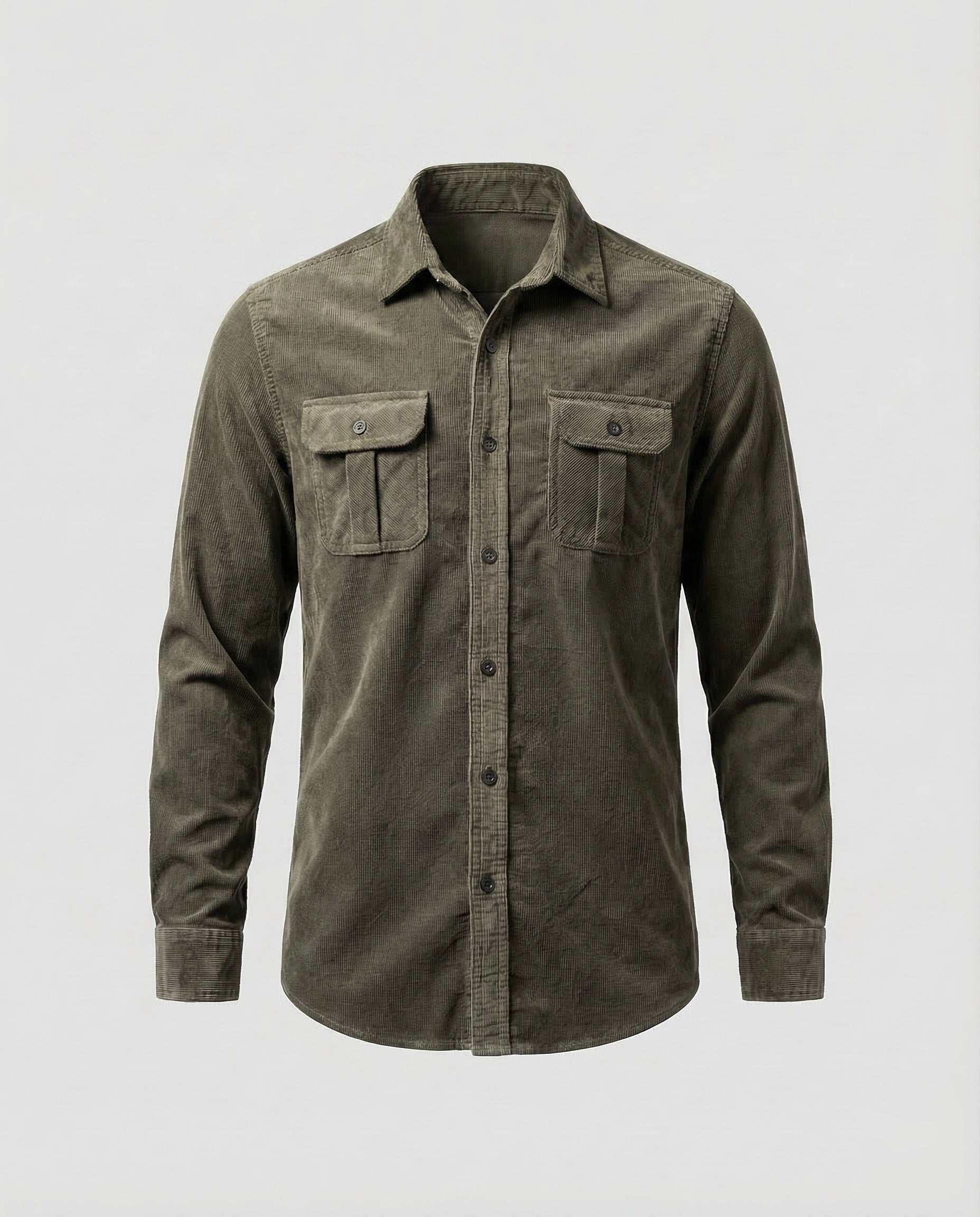 Ethan | Men's Shirt Slim Fit Corduroy Casual Wear 8