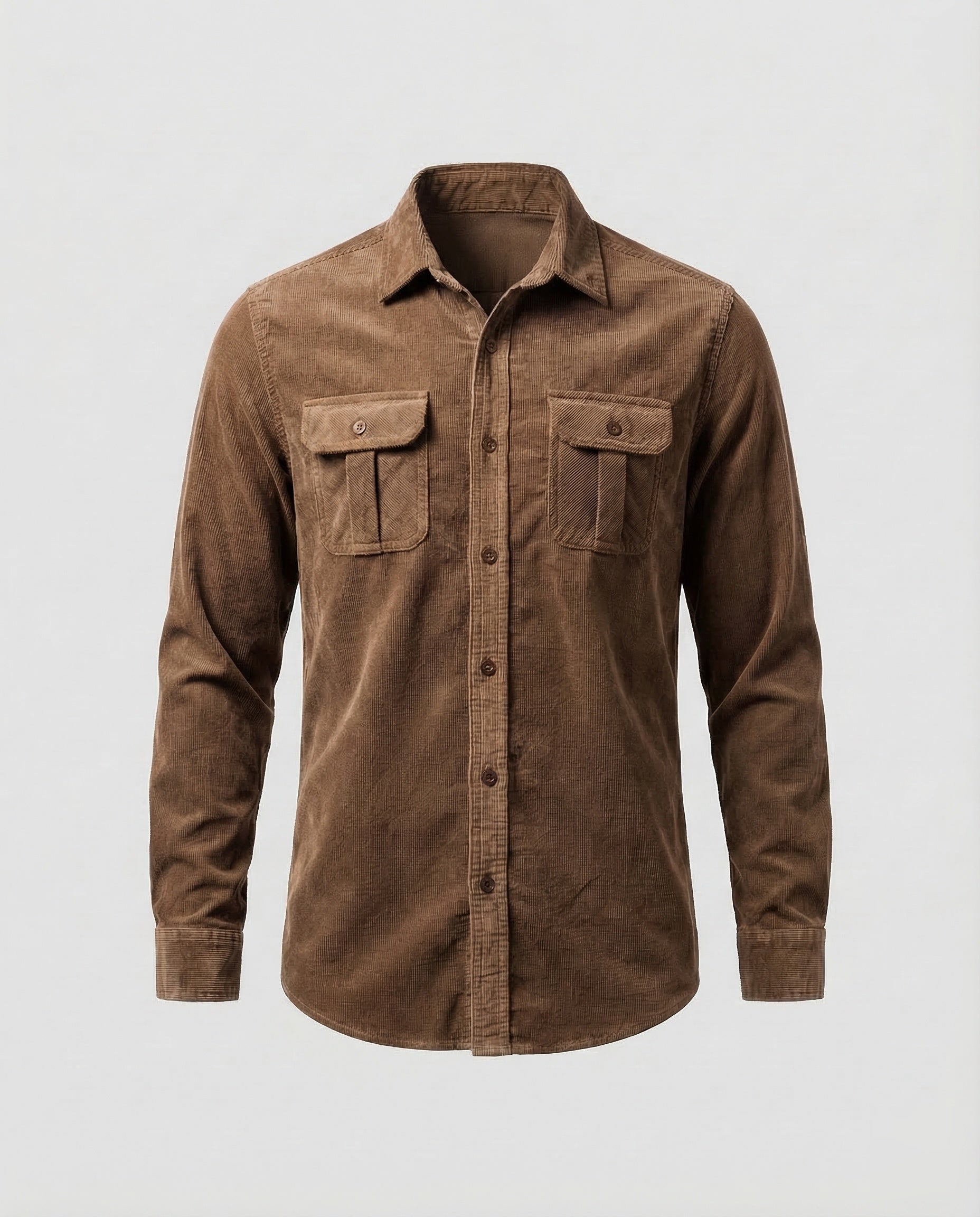 Ethan | Men's Shirt Slim Fit Corduroy Casual Wear 9