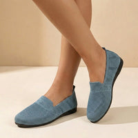 Flats Slip-On Round Toe Knit Design For Women