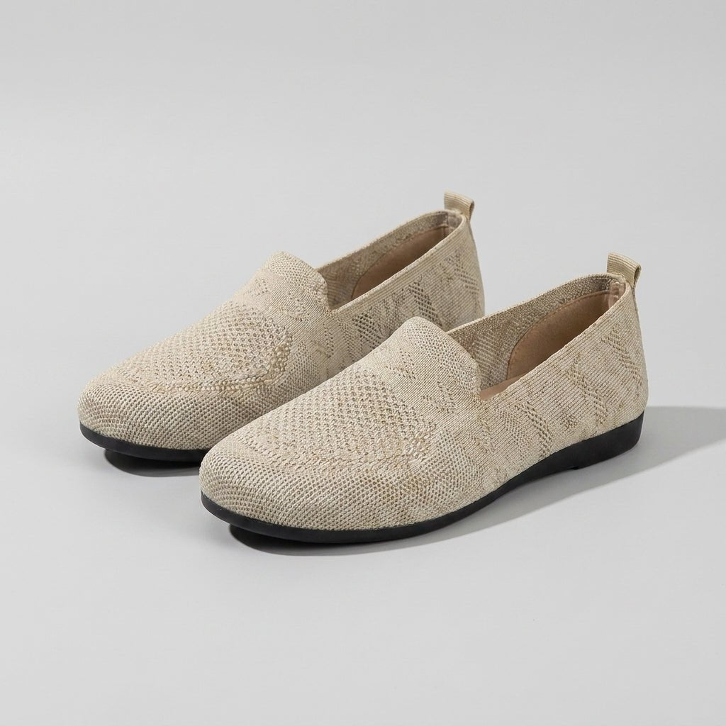 Flats Slip-On Round Toe Knit Design For Women 7