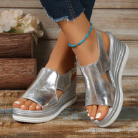 Women's Platform Sandals With Ankle Strap