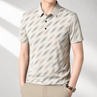 Men's Geometric Print Polo Shirt