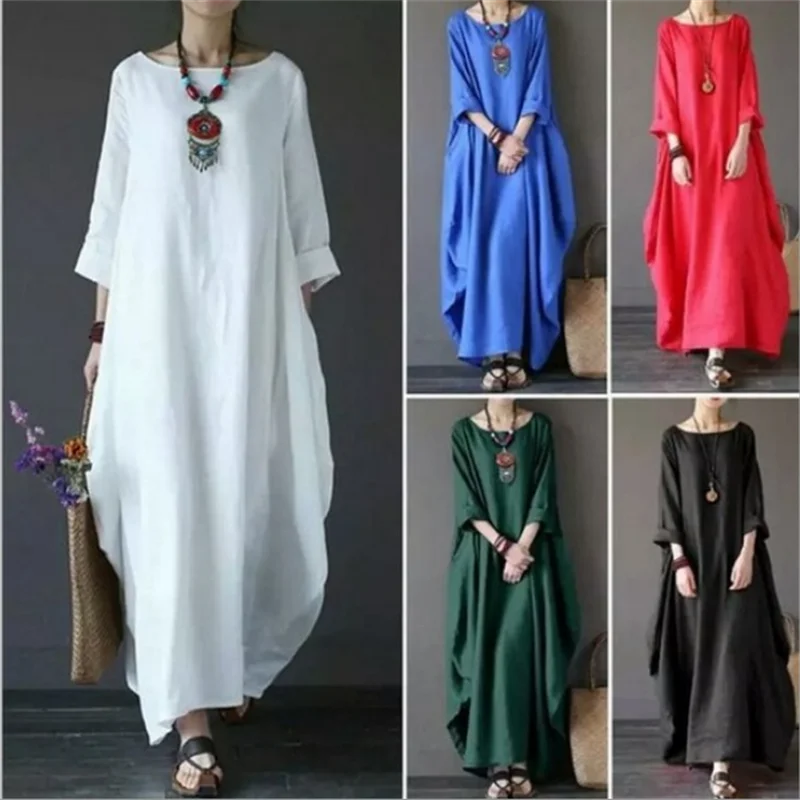 Ivy | Midi Dress With Sleeves Relaxed Fit Design 2