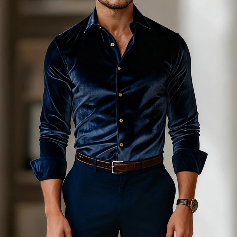 James | Men's Shirt Tailored Fit Velvet Evening 2