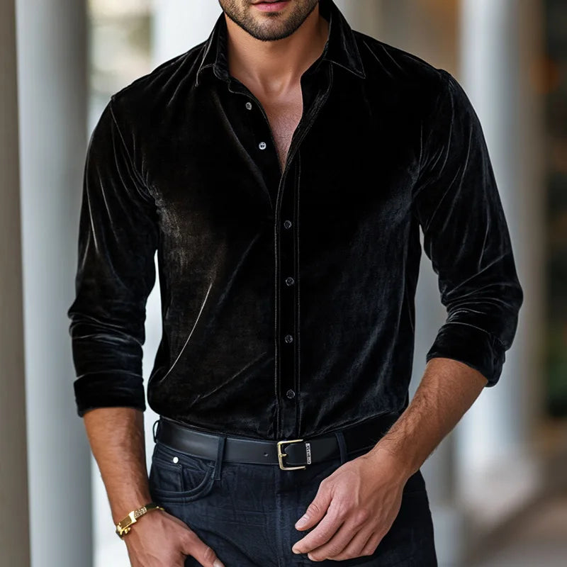 James | Men's Shirt Tailored Fit Velvet Evening 6