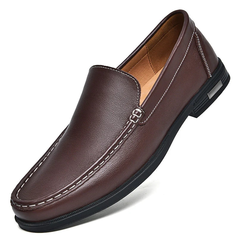 Men's genuine leather loafers in a smart dress shoe style