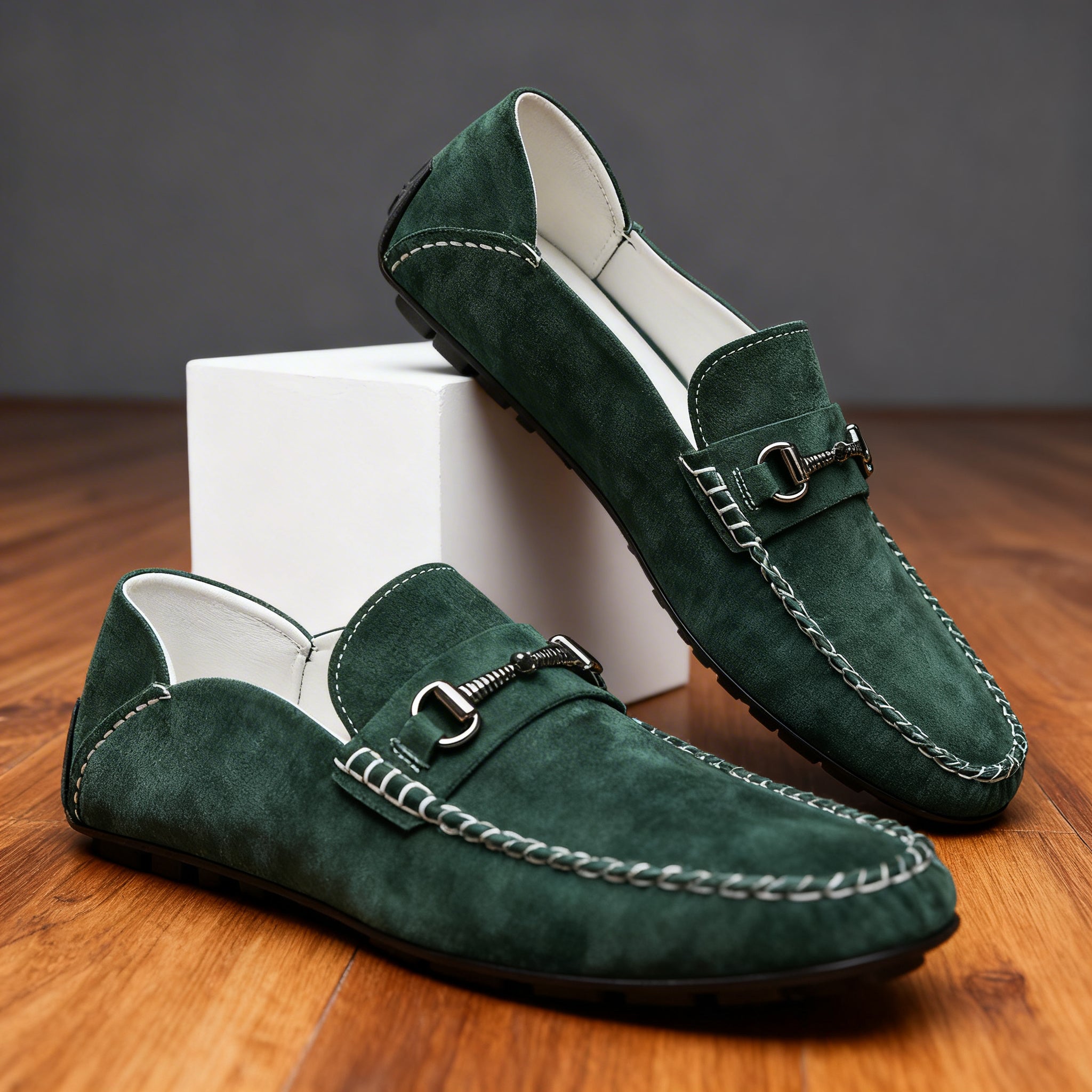 Liam | Black Loafers Nubuck Leather Comfort Fit 9
