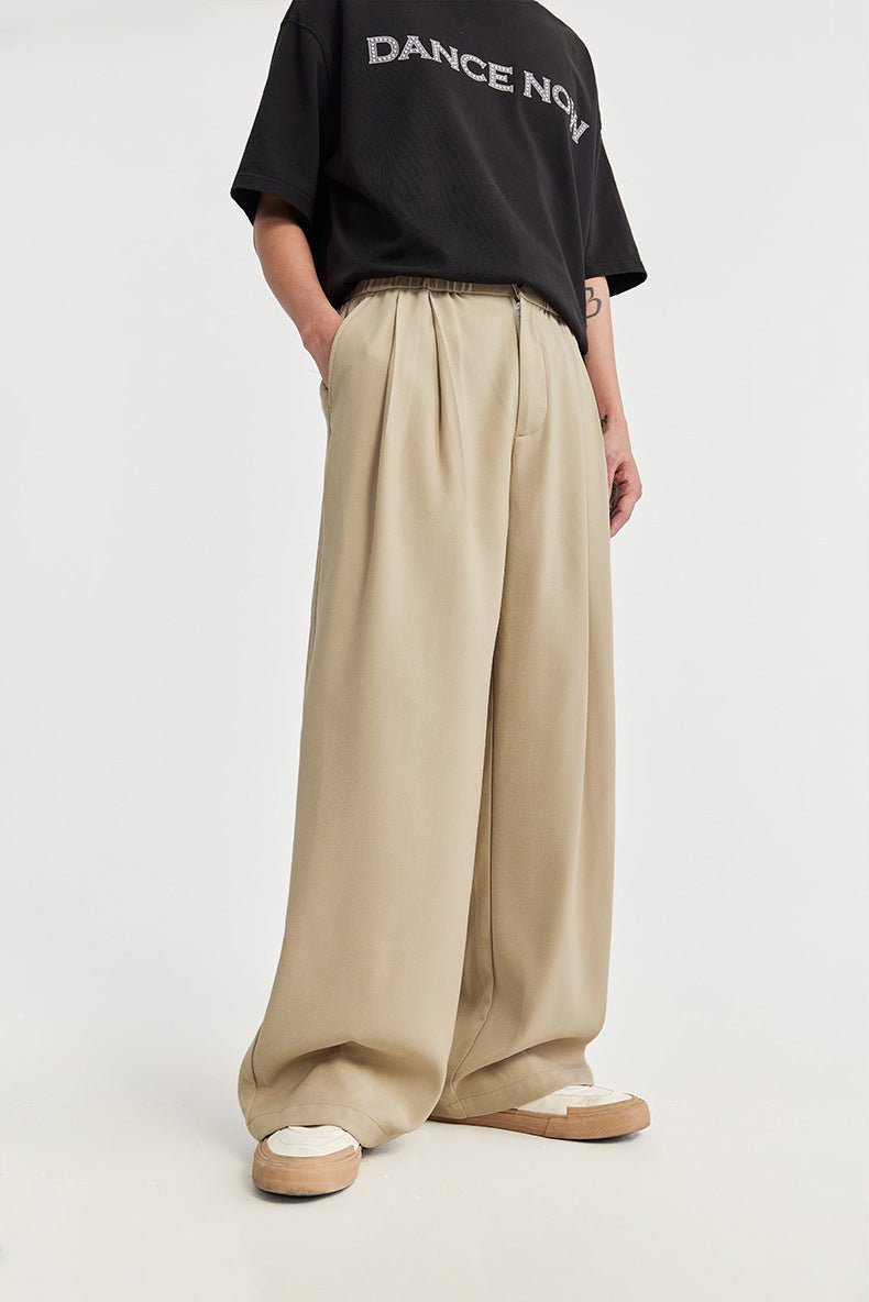 Linen Wide Leg Trousers With Drawstring Waist 4