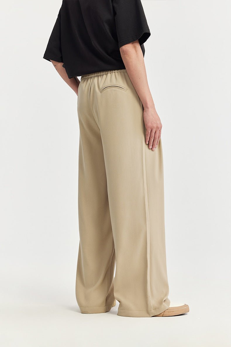 Linen Wide Leg Trousers With Drawstring Waist 6
