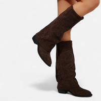 Long Boots With Chunky Heel For Women