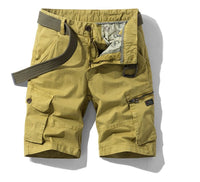 Men's Multi-Pocket Cargo Shorts with Belt Loops