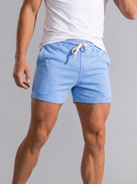 Men's Slim-Fit Jogger Shorts with Drawstring