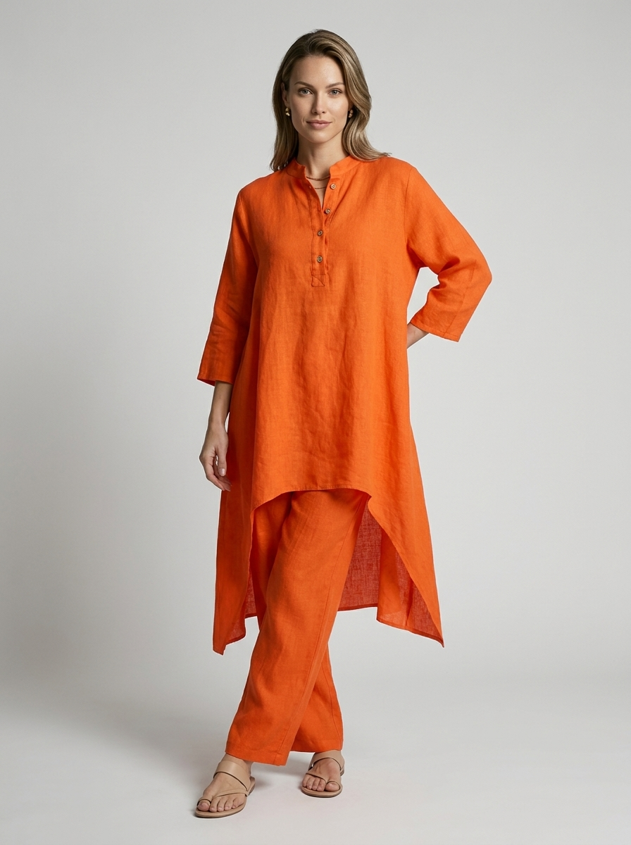 Co-ord Set with Tunic and Trousers