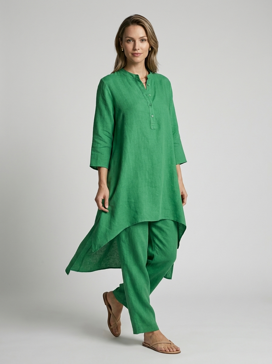 Co-ord Set with Tunic and Trousers