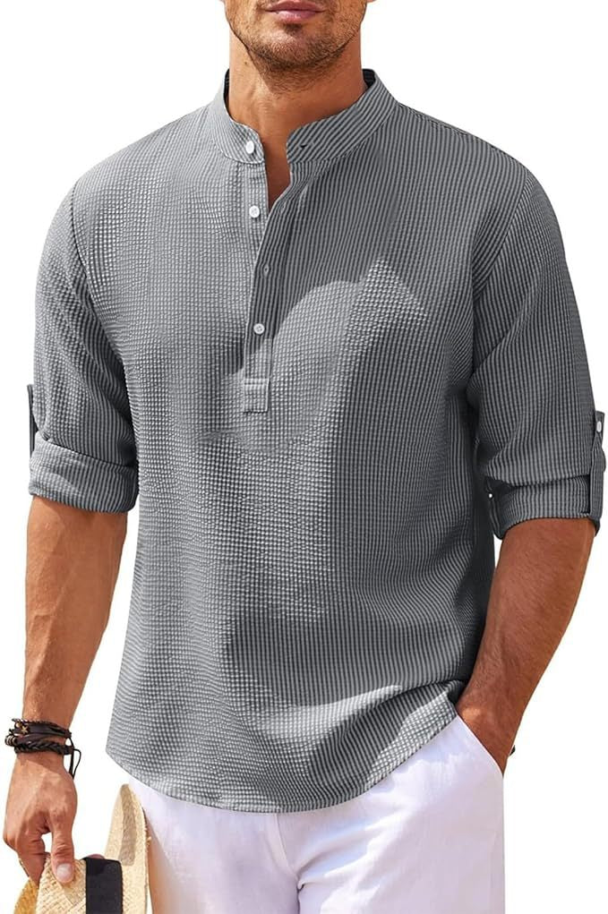Men's Dress Shirt Slim Fit Regular Design 5