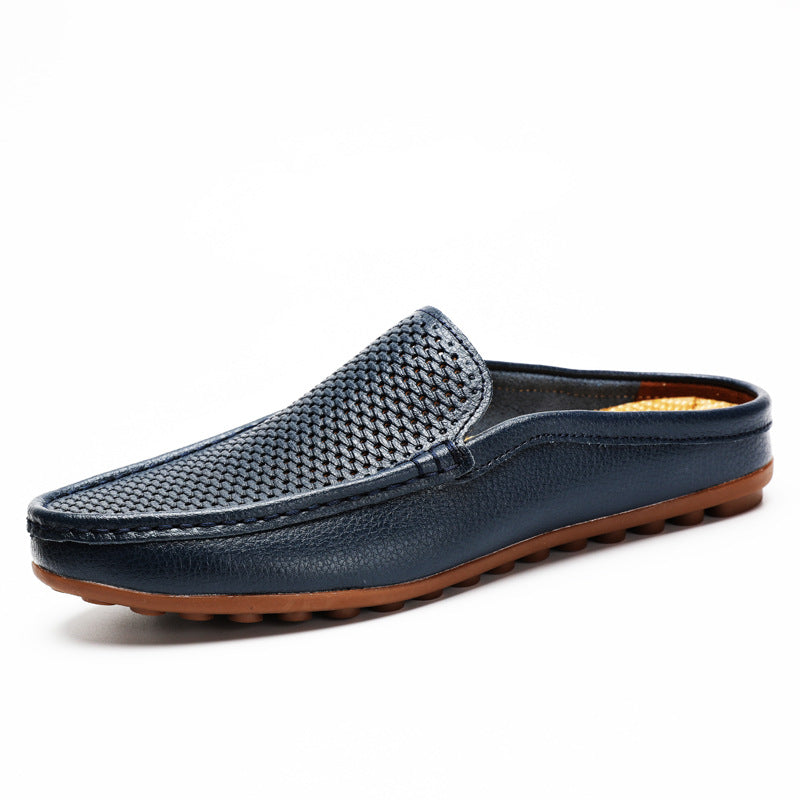 Men's Loafers Open Back Perforated Design 4