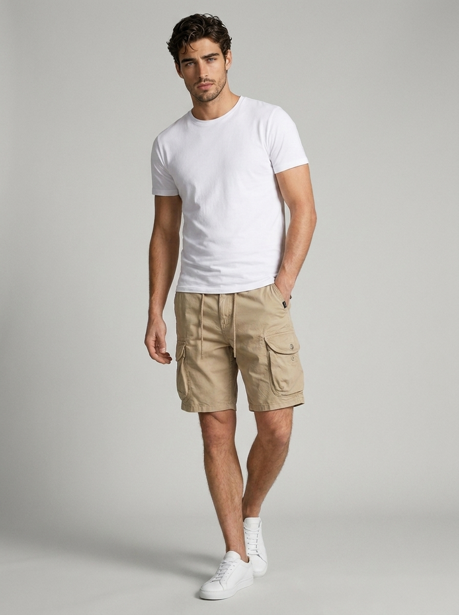 Cargo Shorts with Large Pockets for Summer