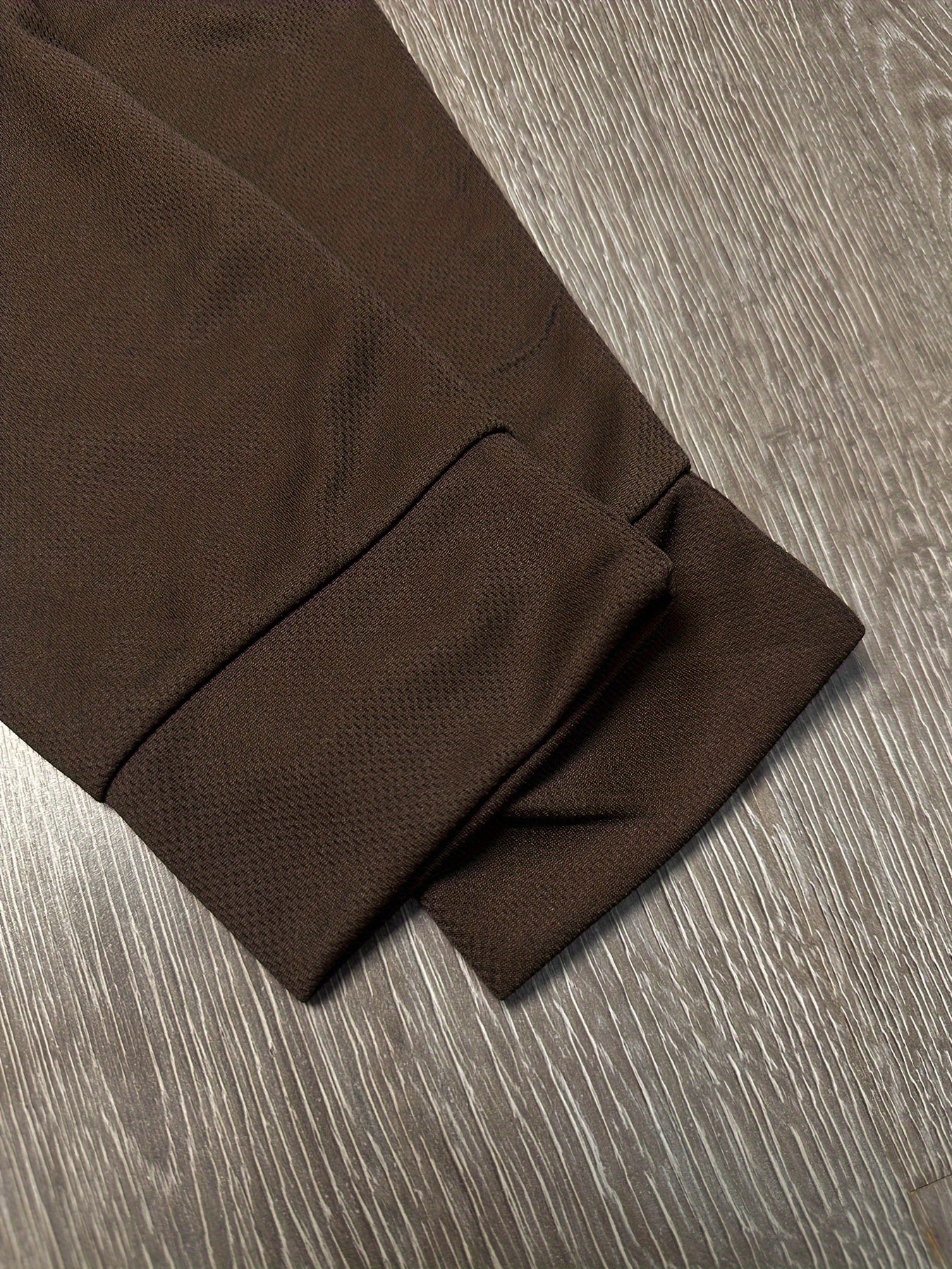 Men's grey oversized long-sleeve knit shirt