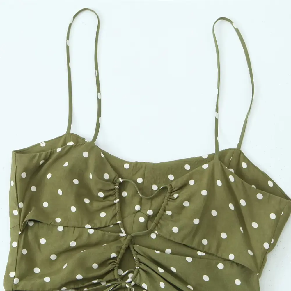 Olivia | Womens Dress Polka Dot Side Slit 3