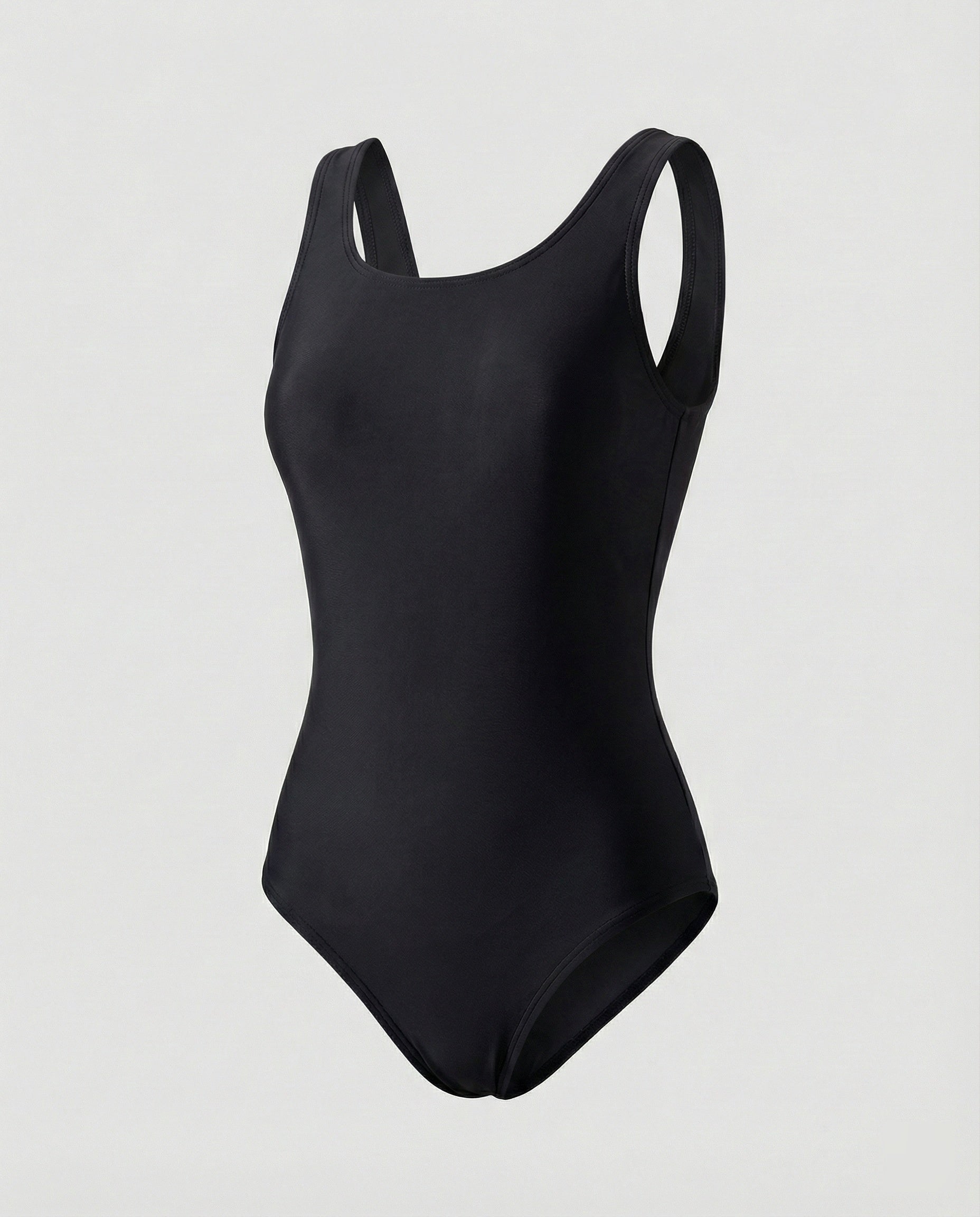 One Piece Swimsuit Black Open Back Design 4