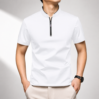 Men's Quarter-Zip Short-Sleeve Polo Shirt
