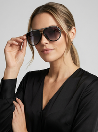 Aviator Sunglasses with Gradient Lenses & UV400 Protection