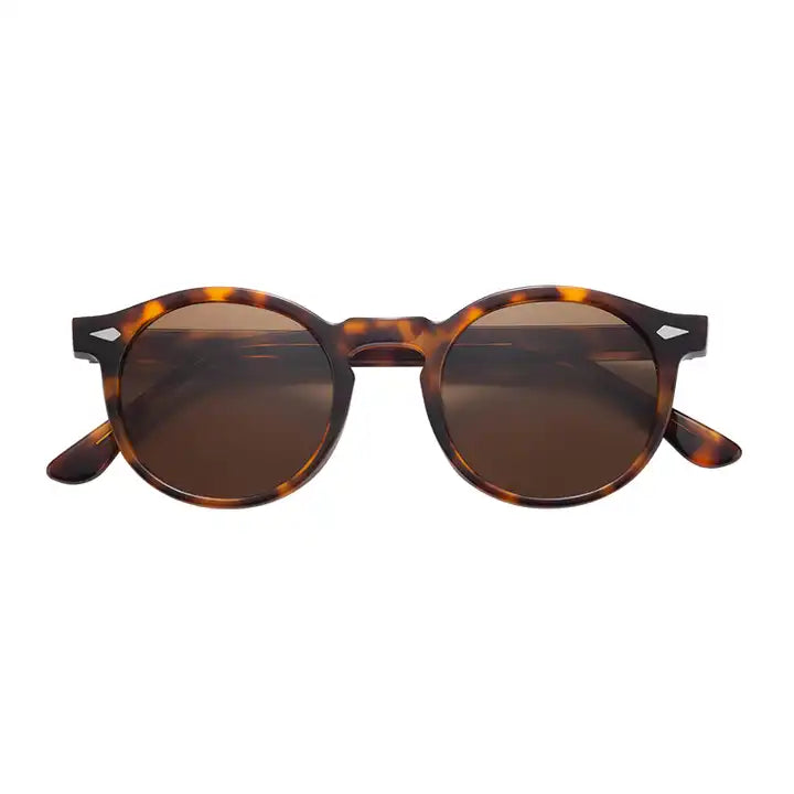 lava retro round sunglasses with lightweight frame