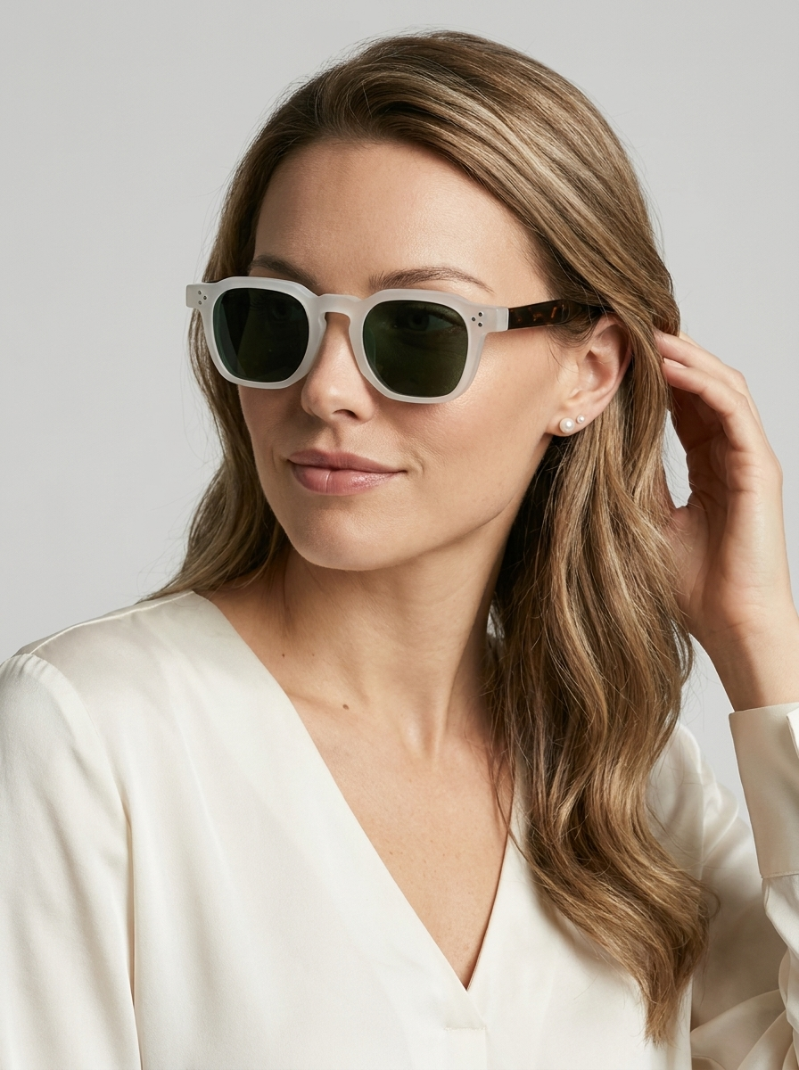 Retro Acetate Sunglasses with UV400 Protection